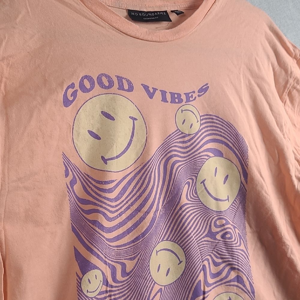 No Boundaries Peach Oversized Tee